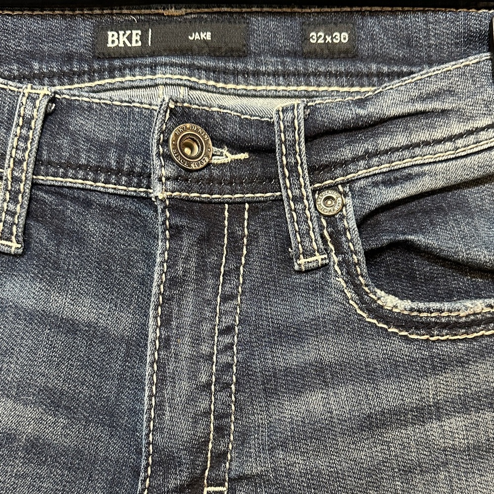 BKE Jake Men's Dark Blue Slim Jeans